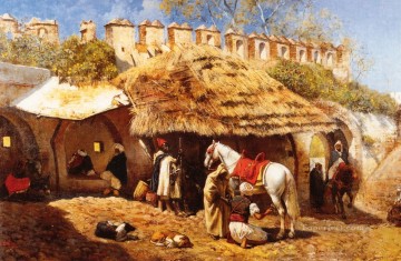 Edwin Señor Semanas Painting - Herrería en Tánger Indio Egipcio Persa Edwin Lord Weeks